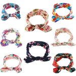 8 x bandeau bebe fille elastic hoops cheveux bowknot bandeaux