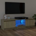 800prime - meuble tv avec lumières led table console pour tv contemporain - chêne sonoma 120x30x355 cm ... 800prime - meuble tv avec lumières led table console pour tv contemporain - chêne sonoma 120x30x355 cm ...