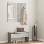 Vidaxl ensemble de meubles de couloir banc dentre sige panneau de portemanteau meuble de rangement ...