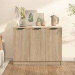 811190 vidaxl buffet ch�ne sonoma 905x30x70 cm bois ding�nierie