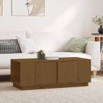 814432 vidaxl table basse marron miel 110x50x40 cm bois massif de pin 814432 vidaxl table basse marron miel 110x50x40 cm bois massif de pin