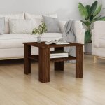 815266 vidaxl table basse chêne marron 60x60x42 cm bois dingénierie 815266 vidaxl table basse chêne marron 60x60x42 cm bois dingénierie