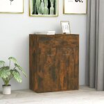 815375 vidaxl buffet ch�ne fum� 60x30x75 cm bois ding�nierie