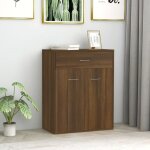 815377 vidaxl buffet ch�ne marron 60x30x75 cm bois ding�nierie