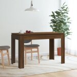 815389 vidaxl table à dîner chêne marron 120x60x76 cm bois dingénierie 815389 vidaxl table à dîner chêne marron 120x60x76 cm bois dingénierie