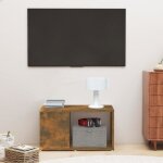 816029 vidaxl meuble tv chne fum 60x24x32 cm bois dingnierie