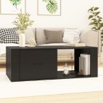 816537 vidaxl table basse noir 100x505x35 cm bois dingénierie 816537 vidaxl table basse noir 100x505x35 cm bois dingénierie