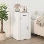 816794 vidaxl armoire de bureau blanc brillant 40x49x75 cm bois ding�nierie