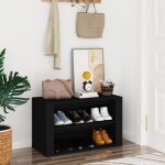 816897 vidaxl tagre  chaussures noir 75x35x45 cm bois dingnierie