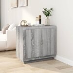 817235 vidaxl buffet sonoma gris 80x40x75 cm bois dingénierie 817235 vidaxl buffet sonoma gris 80x40x75 cm bois dingénierie