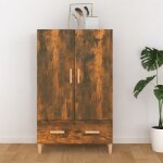 817471 vidaxl buffet chne fum 70x31x115 cm bois dingnierie