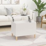 819564 vidaxl table basse blanc 60x445x45 cm bois dingnierie