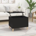819565 vidaxl table basse noir 60x445x45 cm bois dingnierie