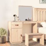 820087 vidaxl coiffeuse 95x50x134 cm bois de pin massif