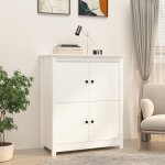 821508 vidaxl buffet blanc 83x415x100 cm bois massif de pin