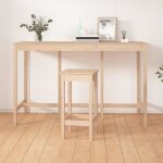 822162 vidaxl table de bar 180x80x110 cm bois massif de pin