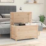 823534 vidaxl bo�te de rangement 80x40x455 cm bois massif de pin