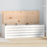 823625 vidaxl bote de rangement blanc 109x365x33 cm bois massif de pin