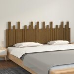824781 vidaxl t�te de lit murale marron miel 204x3x80 cm bois massif de pin