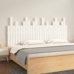 824809 vidaxl t�te de lit murale blanc 166x3x80 cm bois massif de pin