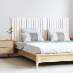 824849 vidaxl tte de lit murale blanc 1595x3x60 cm bois massif de pin