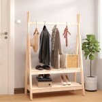 824988 vidaxl porte - vtements 100x455x150 cm bois de pin massif