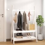 824989 vidaxl porte - vêtements blanc 100x455x150 cm bois de pin massif 824989 vidaxl porte - vêtements blanc 100x455x150 cm bois de pin massif