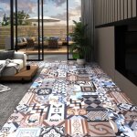 8820adele planche de plancher dcor contemporain - revtement de sol dalle de sol pour salon autoadhsif ...