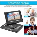 9. 8 dvd lecteur mini tv portable �cran tournante avec fonction de radio