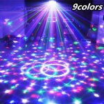 9 couleurs 27w crystal magic ball led stage lamp 21modes disco laser light party lights sound