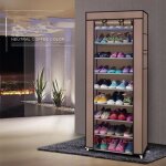 9 niveaux armoire  chaussure - meuble  chaussure rangement chaussure - chaussures stockage avec housse ...