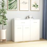 950?hom? buffet bas contemporain - buffet de cuisine blanc best buffet blanc 88x30x70 cm agglomr maison ...