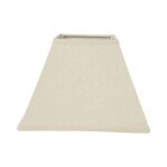Abat - jour - carr - carr - beige lin - base 20cm - culot e27