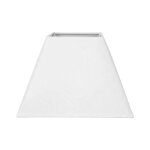Abat - jour - carr - blanc - base 20 cm - culot e27 - design contemporain