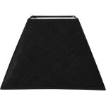Abat - jour - carr - noir - pour lampe - 27x27x19 cm - culot e27 avec rducteur