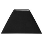Abat - jour - ostaria - carr - noir - culot e27 - base 32. 5 cm
