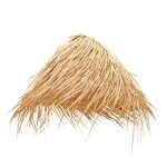 Abat - jour c�ne � franges naturel 40x40 cm