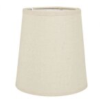 Abat - jour - ostaria - conique - lin beige - 15x15x16cm - culot e14 Abat - jour - ostaria - conique - lin beige - 15x15x16cm - culot e14