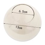 Abat - jour globe en verre de rechange marron clair d13cm