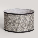 Abat - jour de lampe saniya iluzzia blanc / noir