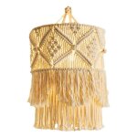 Abat - jour en macram� nordique boho macram� tiss� suspendu pendentif lumi�re couverture moderne bureau ...