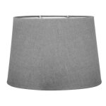 Abat - jour - ovale - gris clair - pour lampe - base 31 cm - culot e27 avec r�ducteur