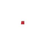 Abat - jour - ostaria - rectangle - rouge - 30x14x20 cm - culot e27