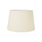 Abat - jour - rond - lin / beige - pour lampe - 27x185cm - culot e27 avec r�ducteur