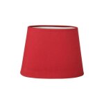 Abat - jour - ovale - rouge - pour lampe - base 205 cm - culot e14