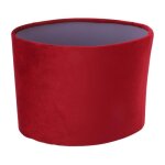 Abat - jour ovale en tissu - vvikizy - vin rouge - compatible e27 / e14 - style moderne - facile � installer ...