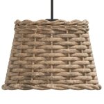 Abat - jour de plafonnier - mothinessto - yy00255 - marron - �20x15 cm - osier naturel