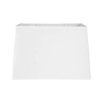 Abat - jour - rectangulaire - blanc - pour lampe - 30x14x20cm - culot e27 avec rducteur