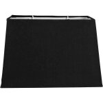Abat - jour - rectangulaire - noir - pour lampe - 30x14x20 cm - culot e27