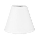 Abat - jour - rond - blanc - pour lampe - base 10 cm - pince ampoule